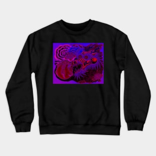 Neon Dragon With 4 Elements Variant 3 Crewneck Sweatshirt